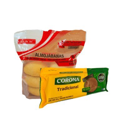 Almojábanas & Chocolate Corona Combo