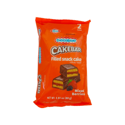 Cakebar filled with Mixed berries jam