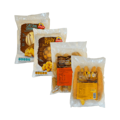 Harvest Quartet: Yellow Potato, Ripe Plantain, Plantain Slices & Cassava Croquettes