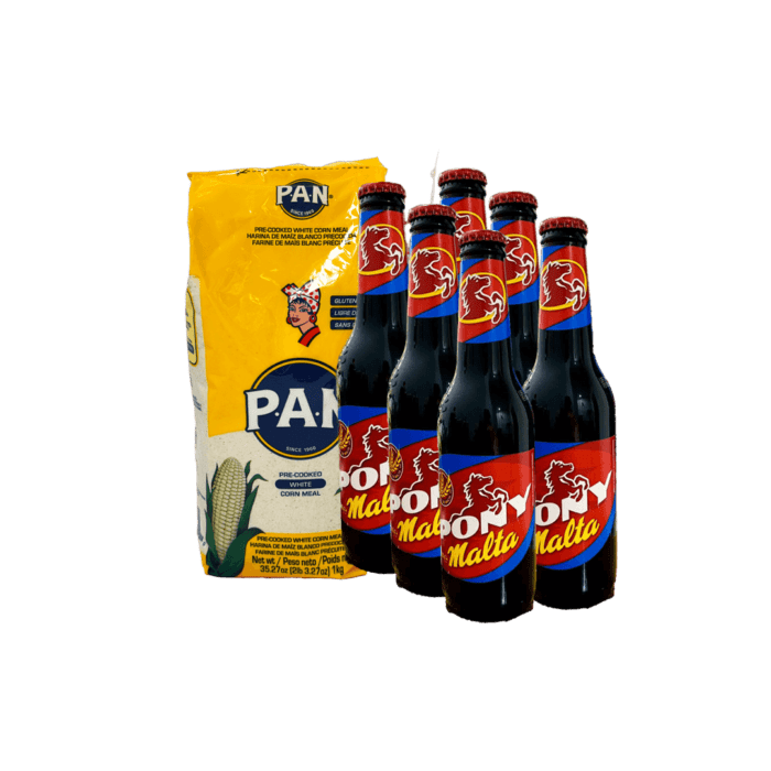 HARINA PAN Y PONY Harina PAN + 6 Pack Pony Malta Combo