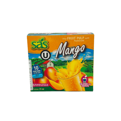 Mango Fruit pulp - 1Kg Box (10 x 100g Sachets)