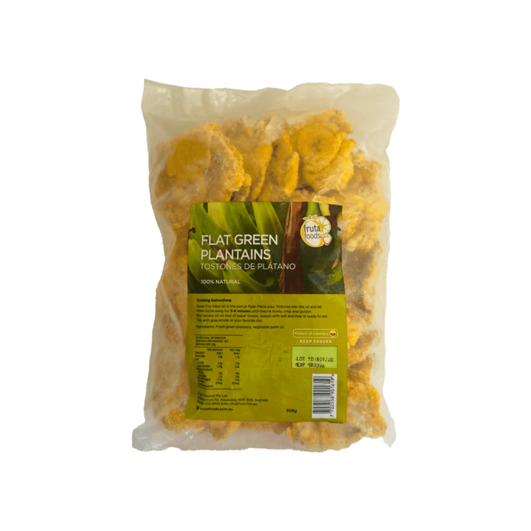 Flat Green Plantain – Frozen Plantain for Patacones