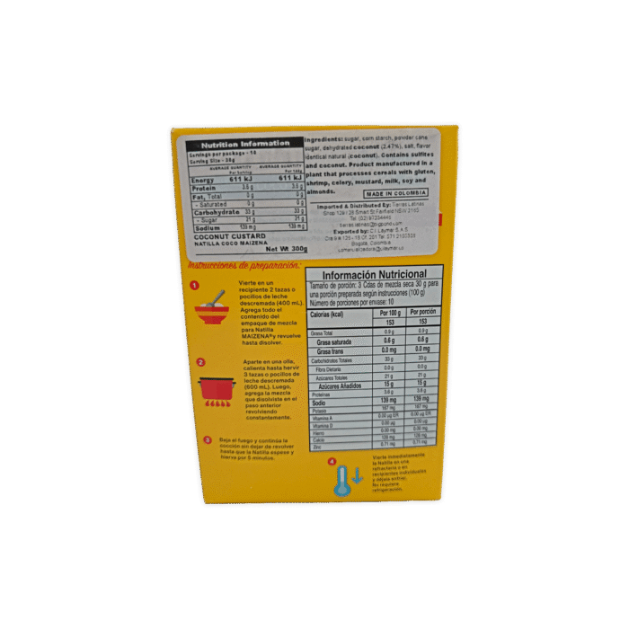 Maizena Natilla Coconut Flavour