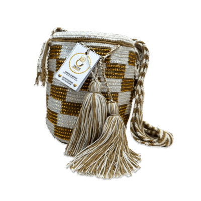Golden Weave Collection Bag