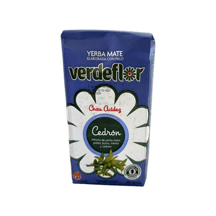 YERBA MATE VERDE FLOR CEDRON Yerba Mate Verdeflor Cedrón