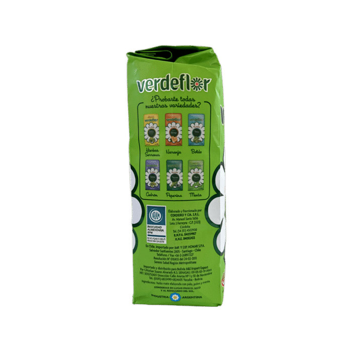 YERBA MATE VERDE FLOR MENTA 3 Yerba Mate Verdeflor Menta